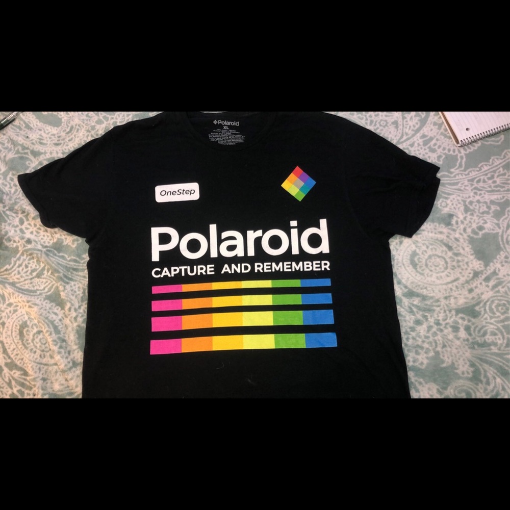 Black POLAROID Short Sleeved Shirt